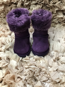 Circo Purple Fur Suede Boots Snow sz 5