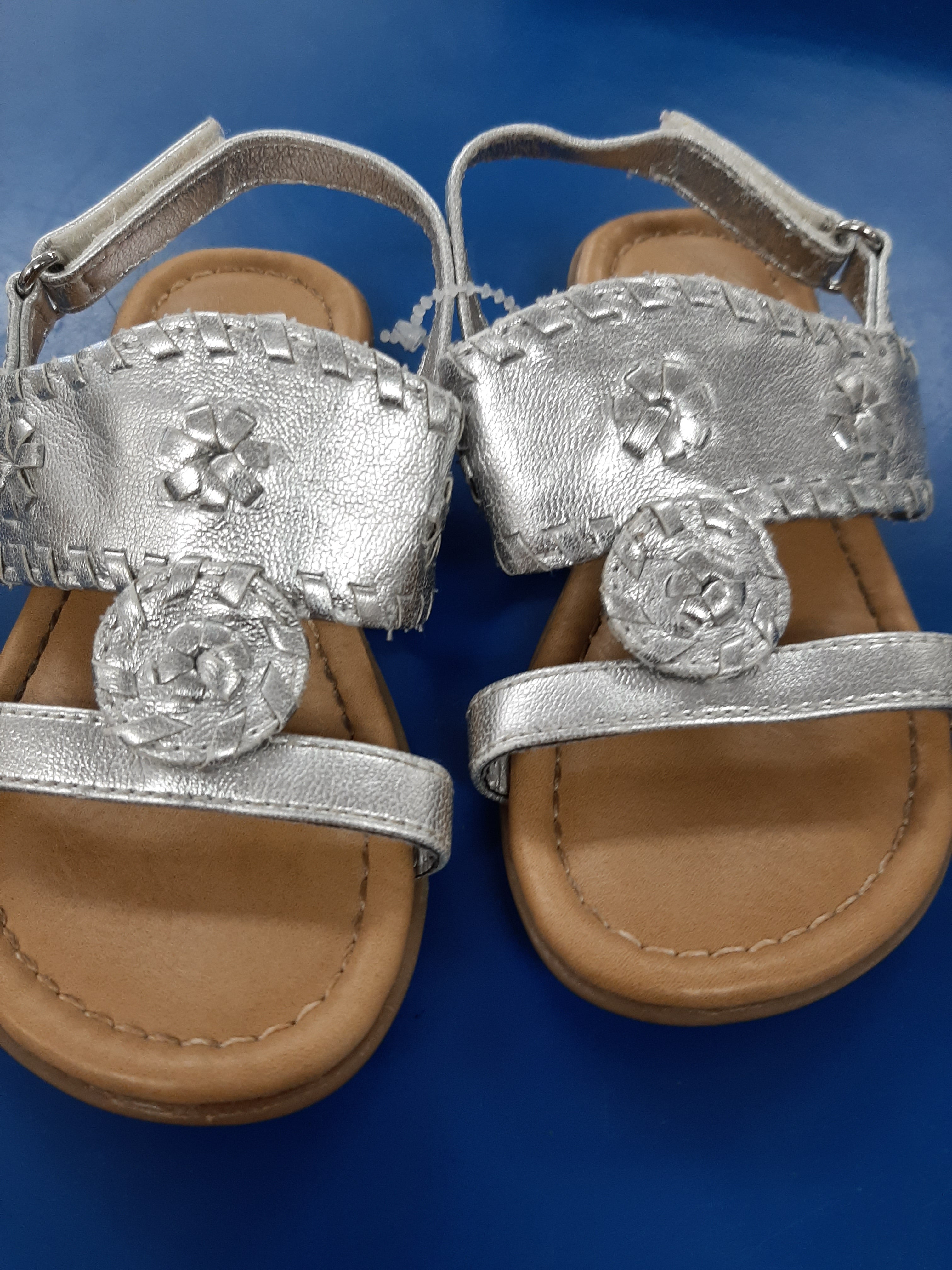 Girls Silver Sandles sz 7