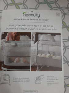 Engenuity bassinet dream and grow bedside bassinet