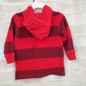 Baby Gap boys top pullover stripes hooded 2T