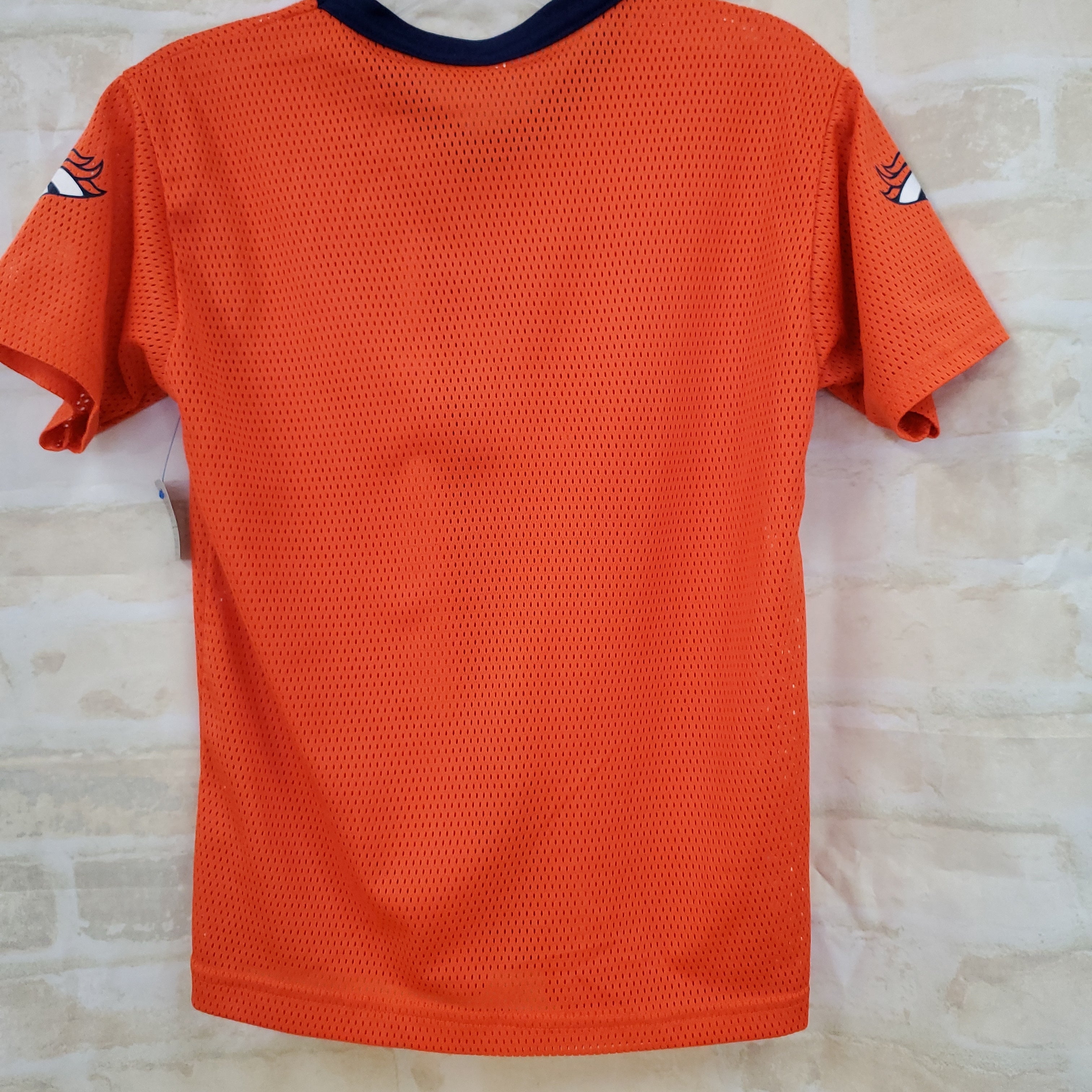 Denver Broncos jersey boys shirt orange S/L 10-12