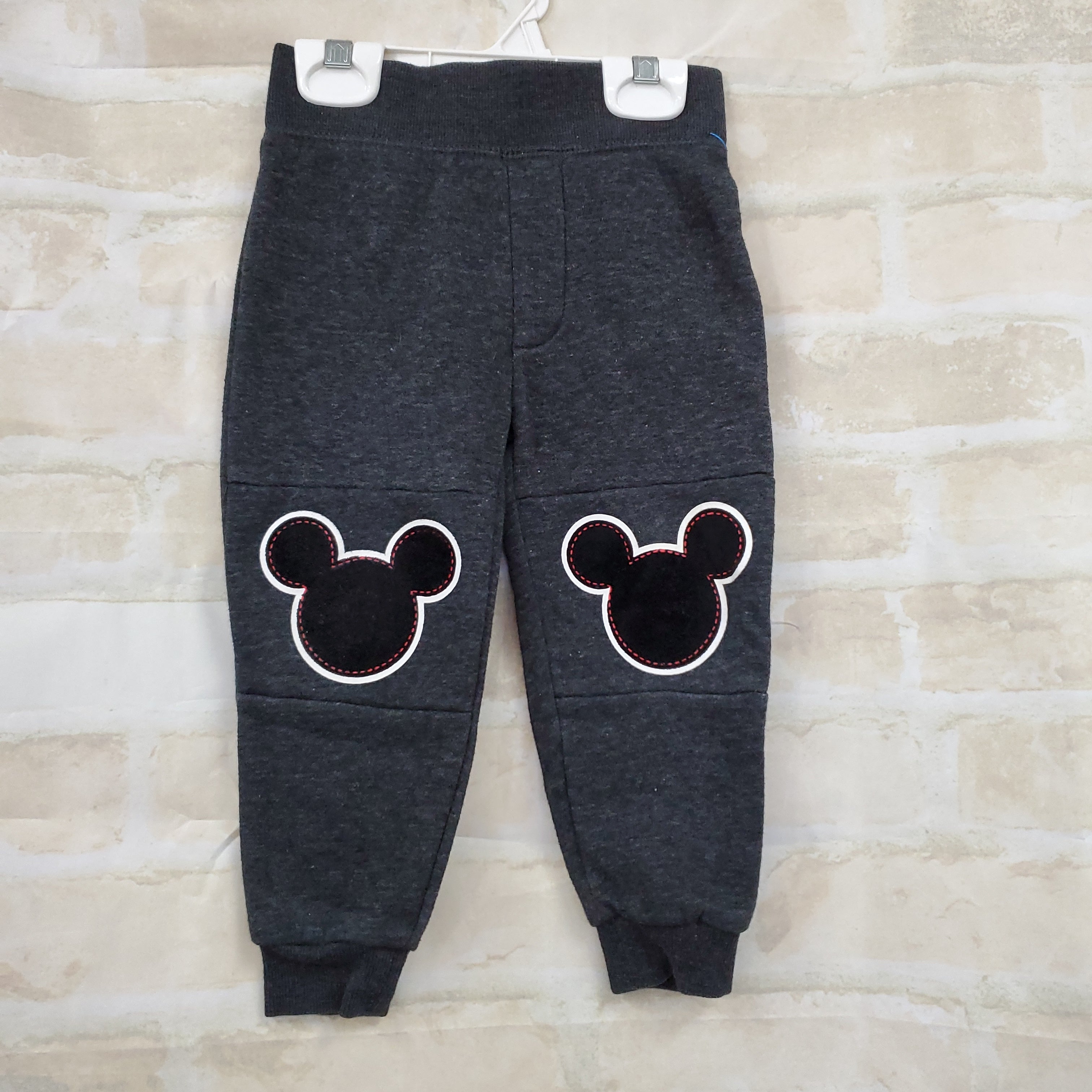 Disney boys pants black mickey sweatpants 2T