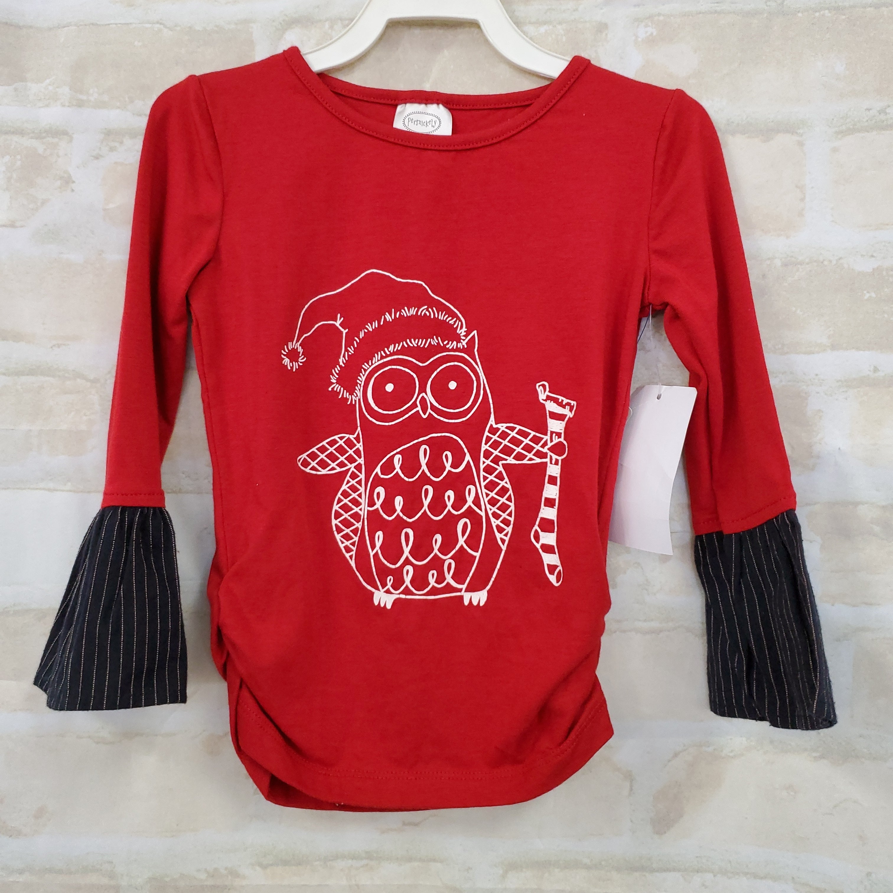 Persnickety girls top New red L/S 3T