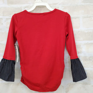 Persnickety girls top New red L/S 3T