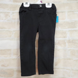 Garanimals boys pants black denim jeans snaps 3T