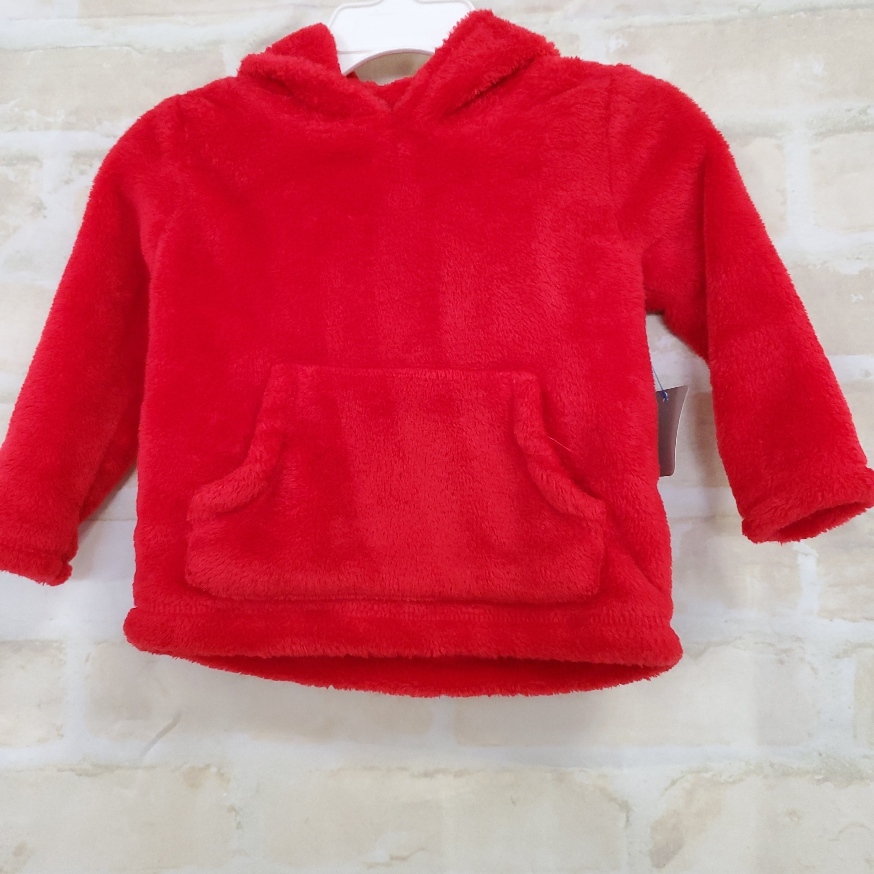 Carters boys/girls jacket red hooded pullover 12m