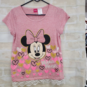 Disney girls top red minnie mouse S/S 14