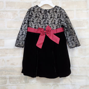 Gymboree girls dress Christmas black velvet skirt black lace top zips –  Baby Bargains Mesa, AZ