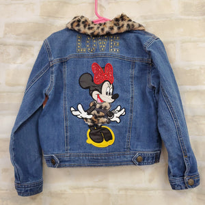 DisneyJunior Minnie girls jacket denim minnie designs 5-6