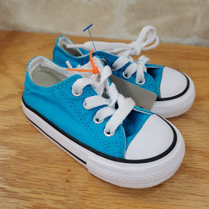 Converse boys/girls New tennis shoes blue tie 5