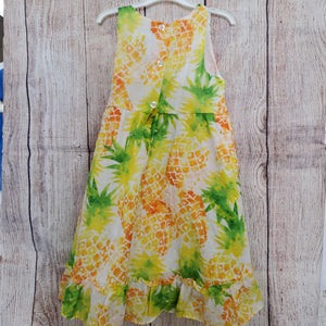 Penelope baby girls dress sleeveless pineapples sz 24m