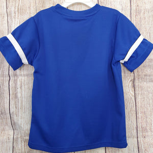 Disney Pixar Cars boys shirt lego on front royal blue color pullover sz7