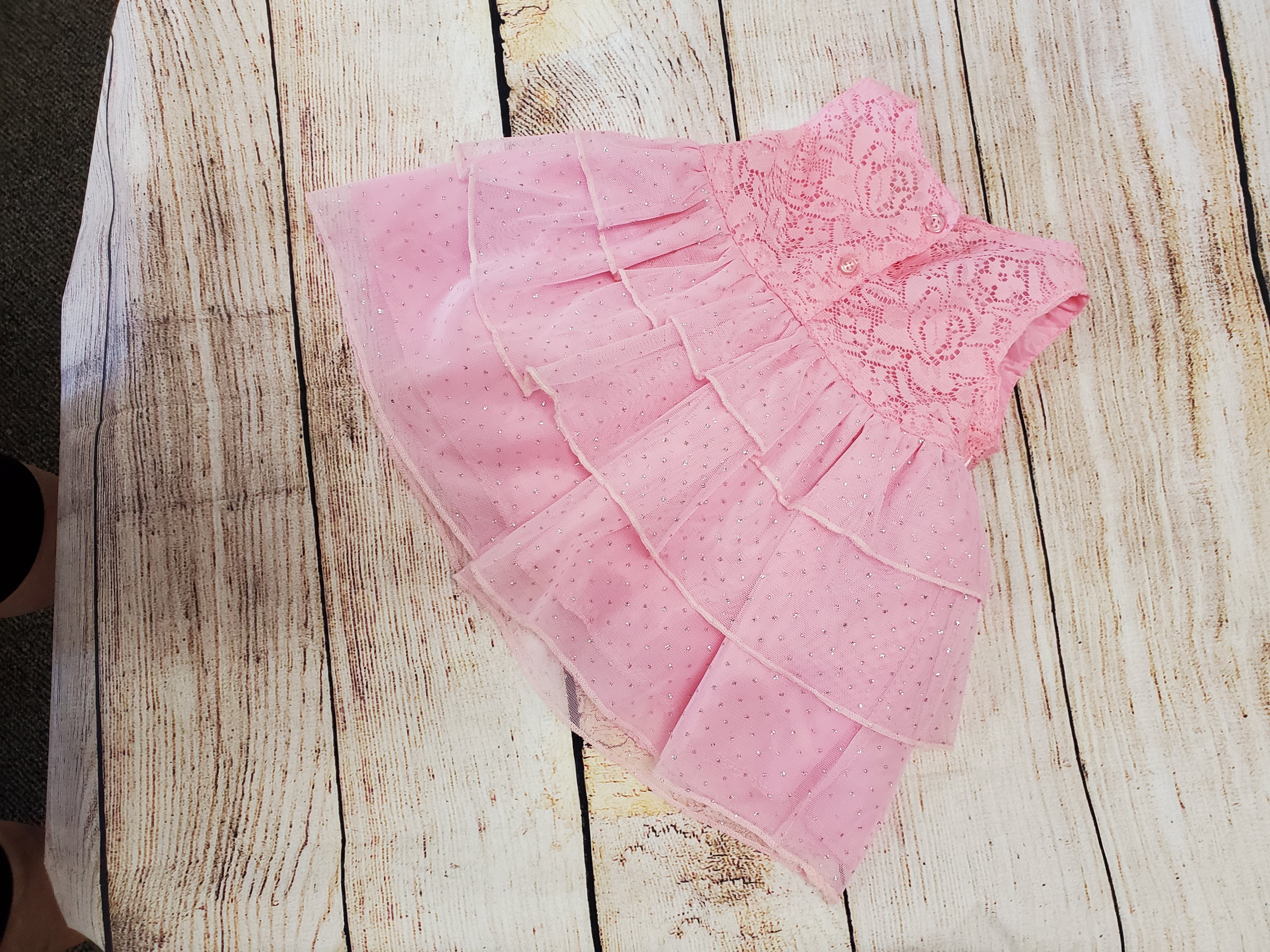 Real Love Baby Girls pink dress sz 0-3