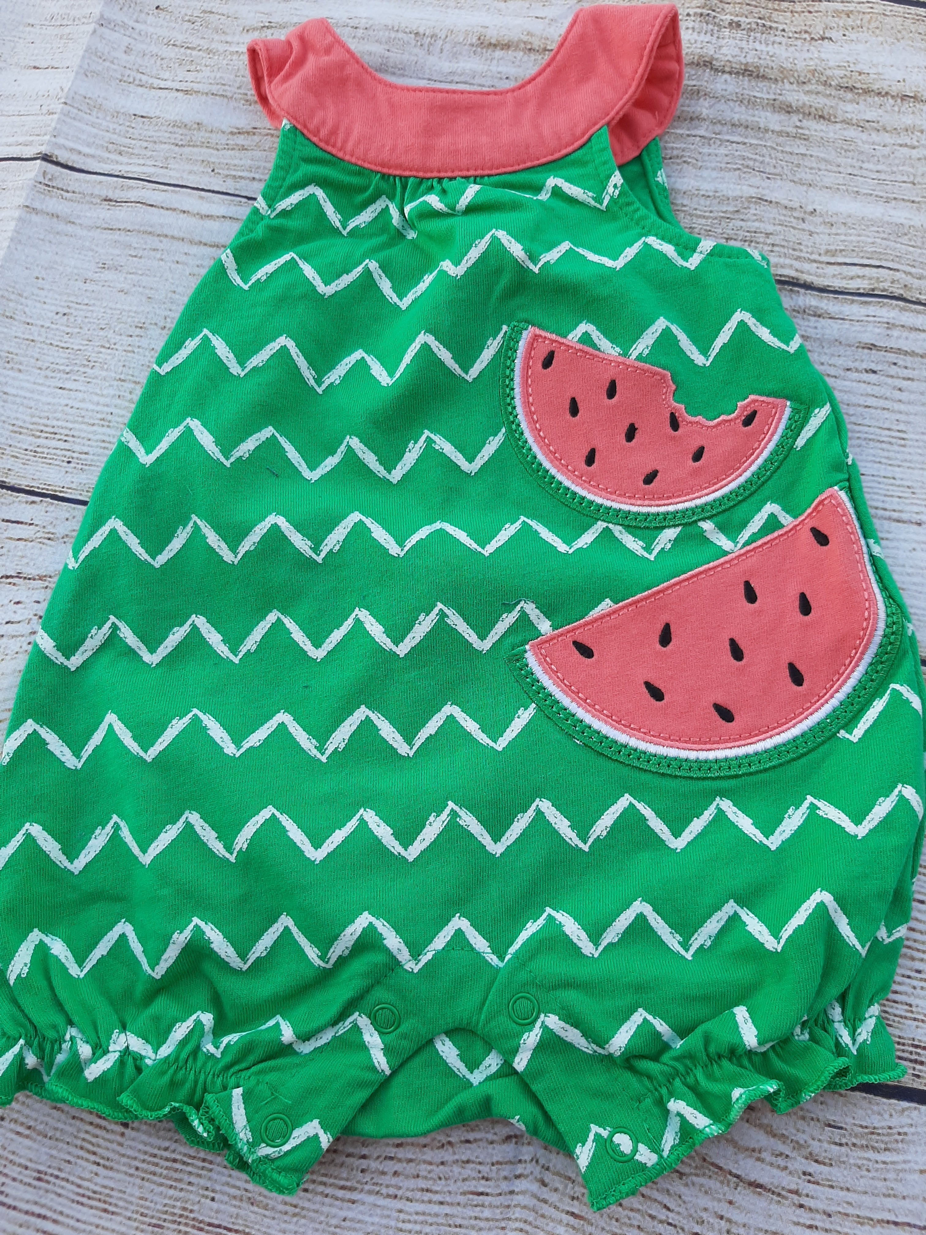 Starting Out Girls 1pc Watermelon Outfit sz 3 mo