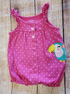 Carter's baby girl romper sz 3 months