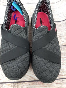 US Polo Assoc. Quilted Black Slip Ons sz 8.5