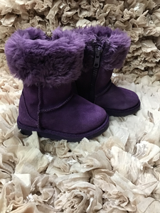 Circo Purple Fur Suede Boots Snow sz 5