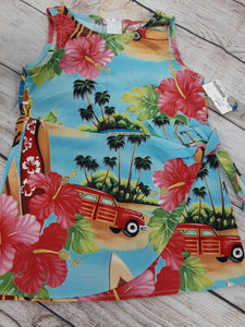 New Kole Kole Hawaiian Floral Woody Wrap Dress 2T