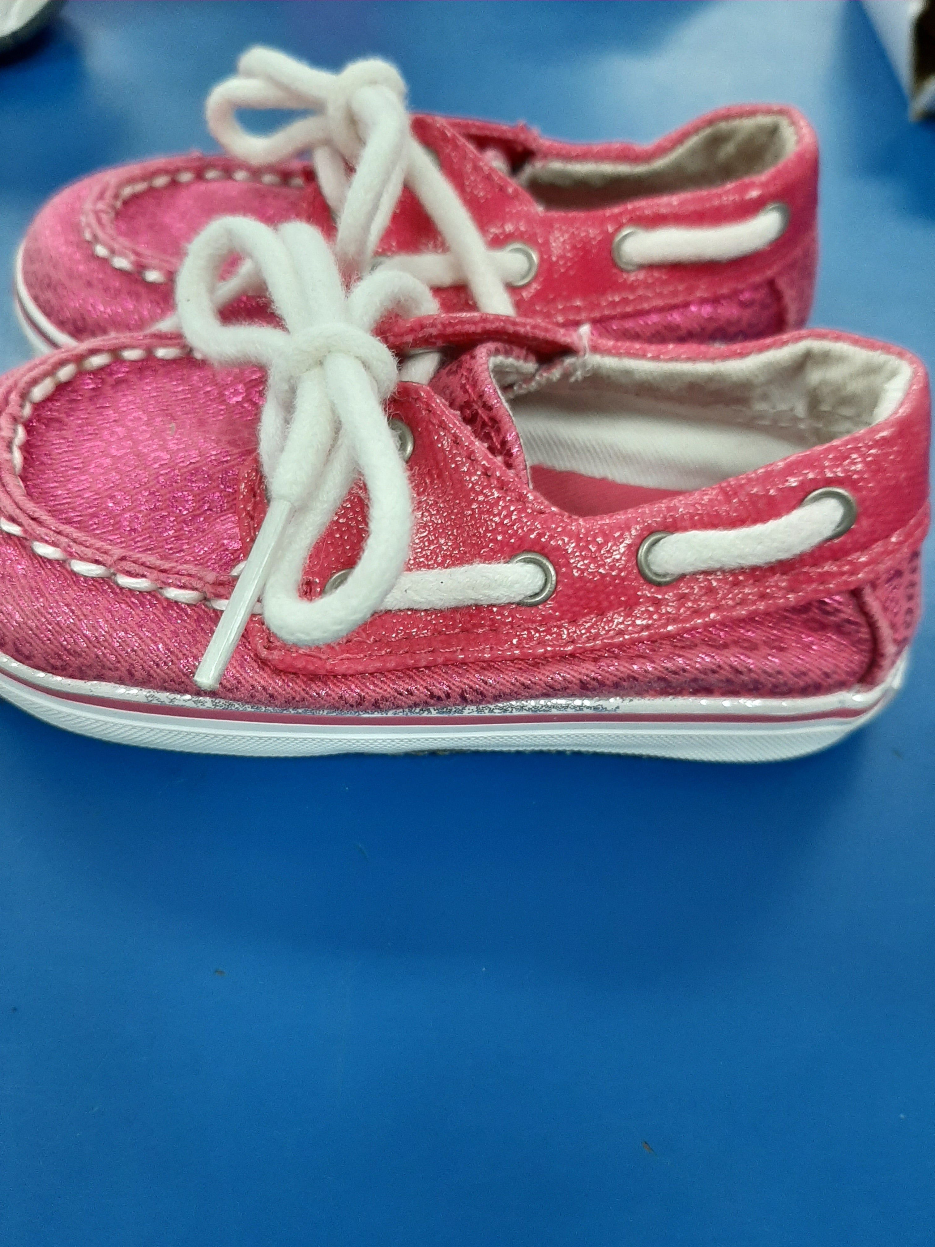 Sperry Top Sider Pink Sparkle sz 3