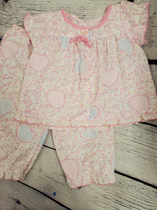 Cotton 2pc girls pajamas set sz 4