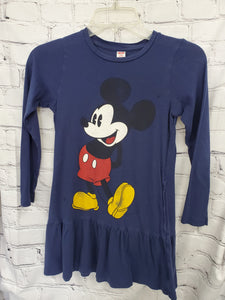 Disney Mikey Mouse dress navy L/S 7/8