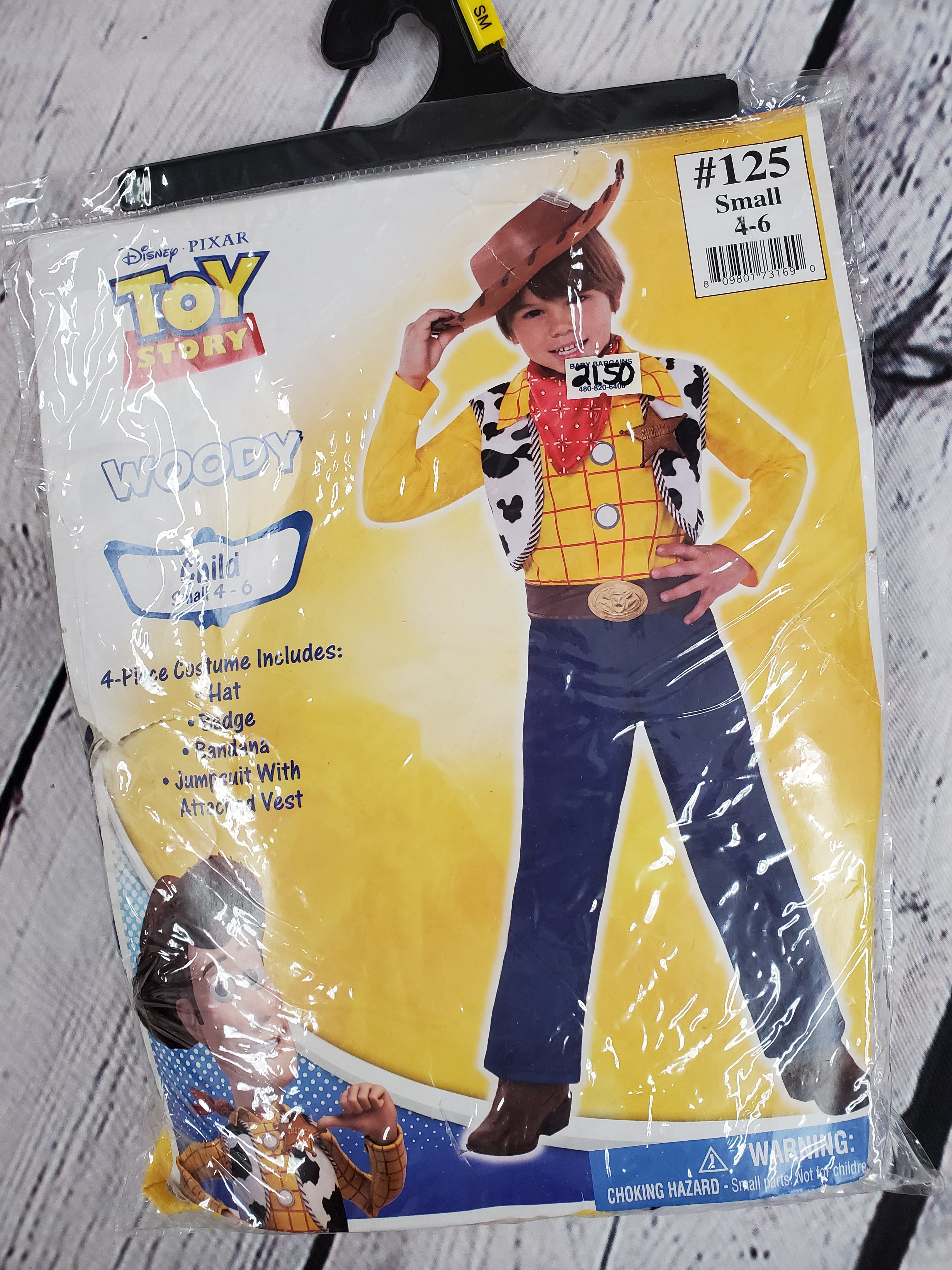 Disney Woody kids costume 4-6