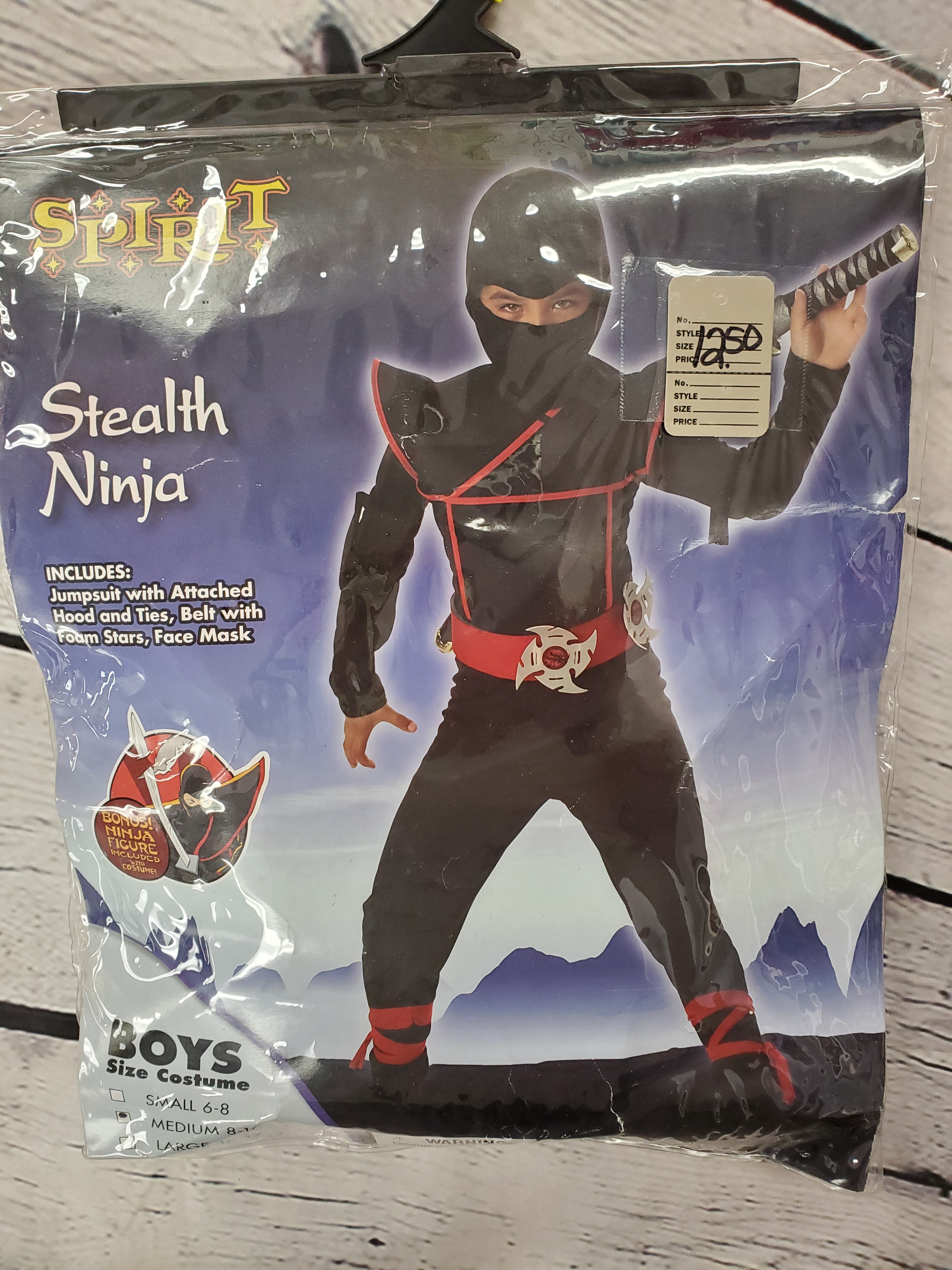 Stealth Ninja kids costume 8-10