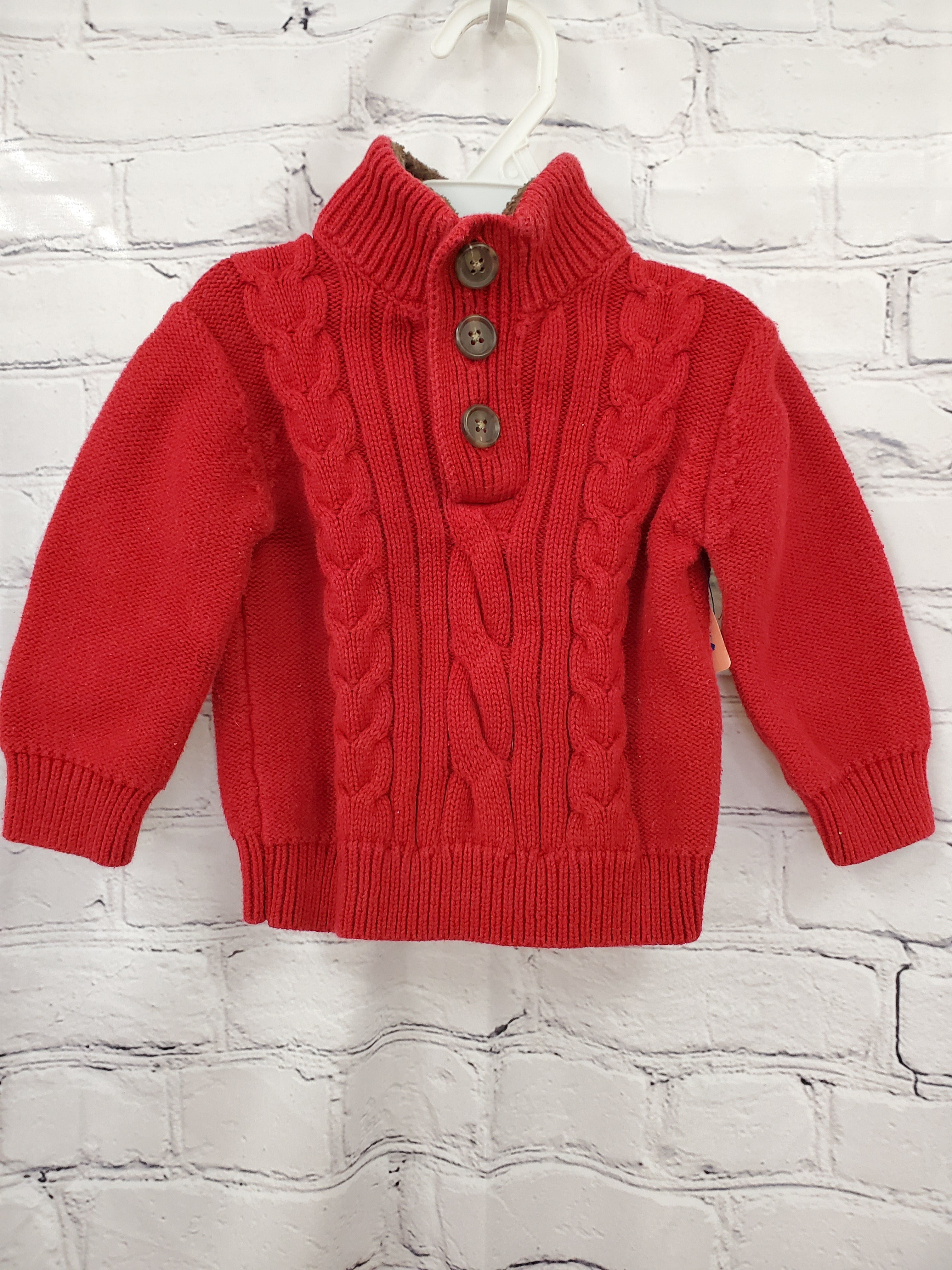 Cherokee baby boys sweater red 6-9m