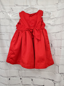 Carter's baby girls dress red sleeveless 6m